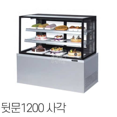 [0735]우성 제과쇼케이스 사각1200 기본 뒷문 3종 택1 베이커리 쇼케이스 카페용품