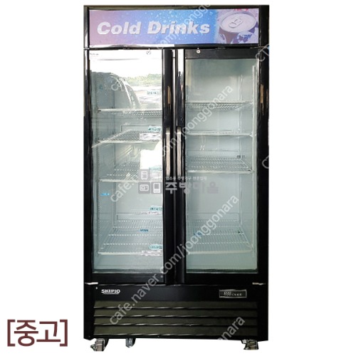 [j0542]중고 스키피오 양문형 수직 냉장고 음료냉장고