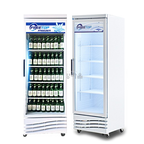[0764]직냉 간냉 프리탑 냉동쇼케이스  화이트 430리터 간냉식 컵냉동고 직냉식 밀키트냉동고